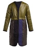 Matchesfashion.com La Fetiche - Goude Reversible Quilted Coat - Womens - Khaki