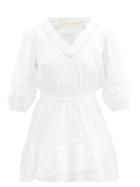 Matchesfashion.com Loveshackfancy - Adley Cotton Broderie-anglaise Dress - Womens - White