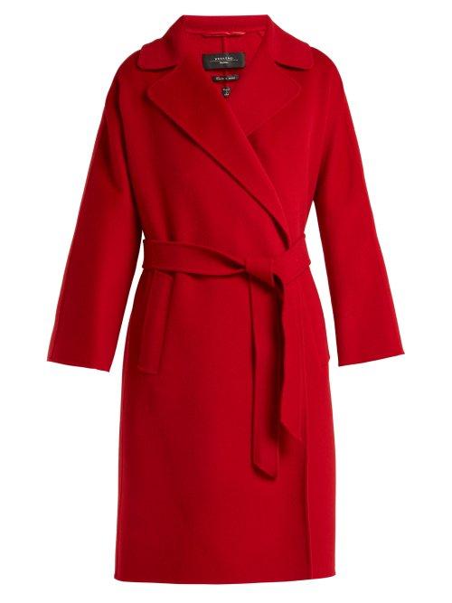 Matchesfashion.com Weekend Max Mara - Burgos Coat - Womens - Red