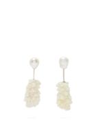 Matchesfashion.com Albus Lumen - Baroque Pearl And Faux Coral Earrings - Womens - White