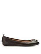 Tod's Ballet Grained Leather Flats