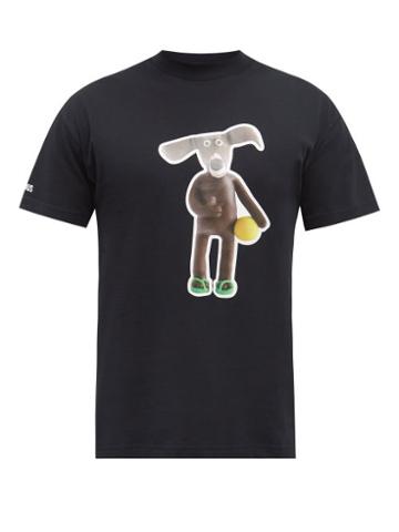 Mens Rtw Jacquemus - Toutou-print Cotton-jersey T-shirt - Mens - Black