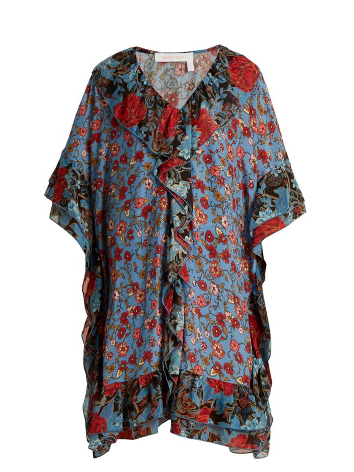 See By Chloé Georgia's Garden-print Silk Kaftan