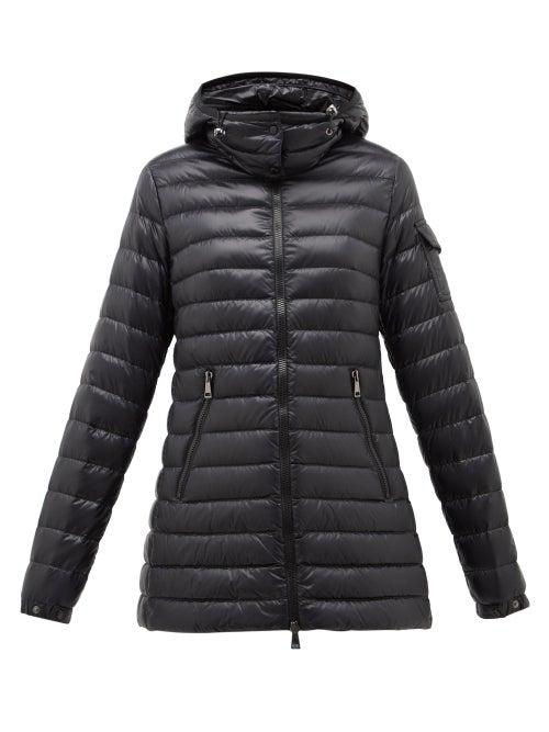 Matchesfashion.com Moncler - Menthe Quilted-down Hooded Jacket - Womens - Black