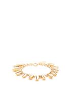 Matchesfashion.com Isabel Marant - Shell Drop Charm Bracelet - Womens - White Gold