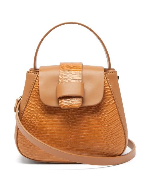 Matchesfashion.com Nico Giani - Myria Mini Lizard-effect Leather Bag - Womens - Tan