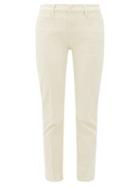 Matchesfashion.com Frame - Le High Straight Leg Jeans - Womens - Ivory