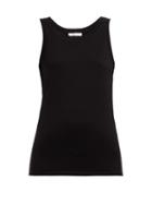 Matchesfashion.com The Row - Frankie Cotton Cashmere Jersey Tank Top - Womens - Black