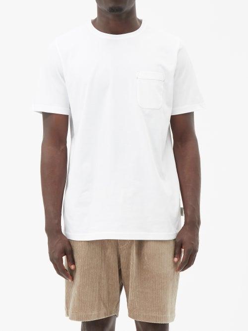 Oliver Spencer - Oli Patch-pocket Organic-cotton Jersey T-shirt - Mens - White