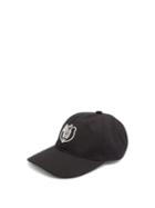 Matchesfashion.com Eye/loewe/nature - Eye-embroidered Cotton Baseball Cap - Mens - Black