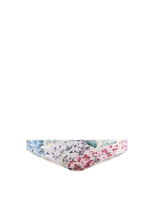 Matchesfashion.com Ephemera - Bloom Floral-print Bikini Briefs - Womens - Blue Print