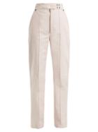 Matchesfashion.com Isabel Marant - Nuk High Rise Straight Leg Jeans - Womens - Light Pink