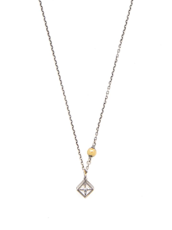 Bottega Veneta Sterling-silver & Crystal Necklace