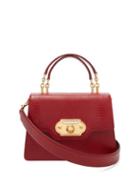 Matchesfashion.com Dolce & Gabbana - Welcome Iguana Effect Leather Bag - Womens - Red