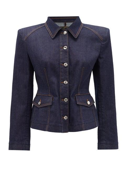 Matchesfashion.com Dolce & Gabbana - Tailored Denim Jacket - Womens - Denim