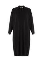 Vince Point-collar Stretch-crepe Dress