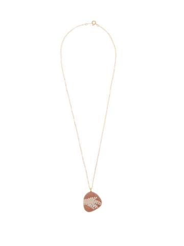 Matchesfashion.com Cvc Stones - Pattern Diamond & 18kt Gold Necklace - Womens - Multi