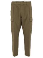 Matchesfashion.com Barena Venezia - Cropped Stretch Cotton Gabardine Cargo Trousers - Mens - Khaki