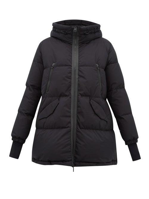 Matchesfashion.com Herno - Quilted Gore Tex A Line Hooded Jacket - Womens - Black