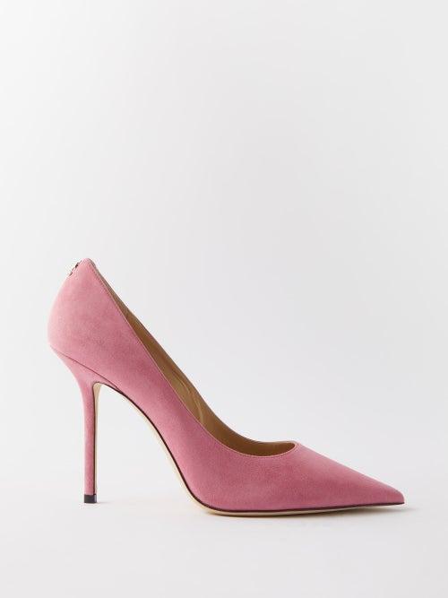 Jimmy Choo - Love 100 Suede Pumps - Womens - Pink