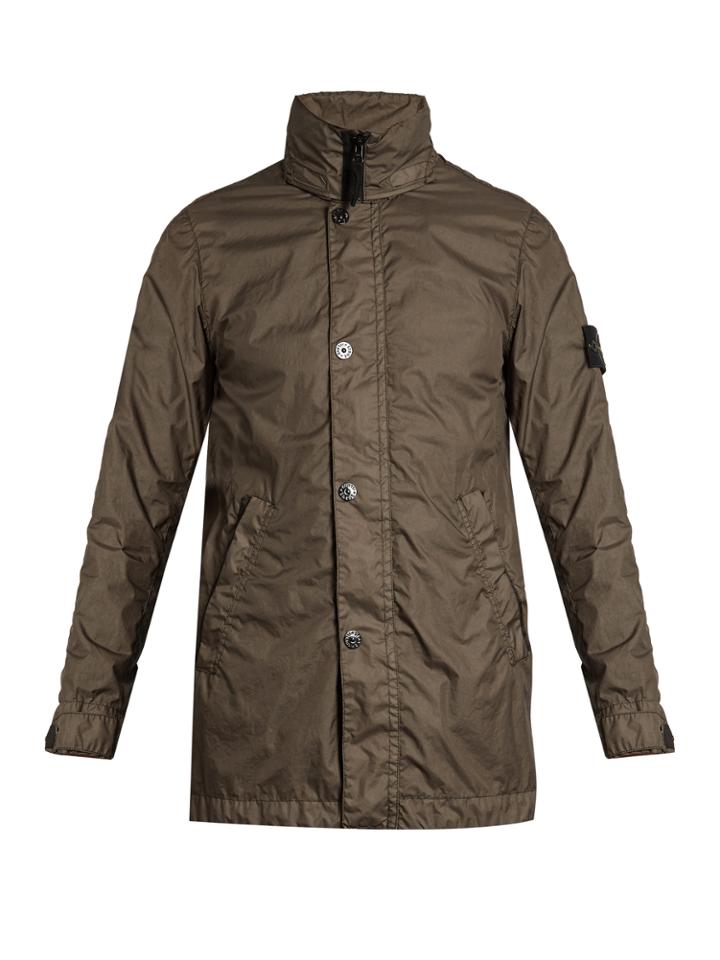 Stone Island Logo-patch Hooded Technical Parka