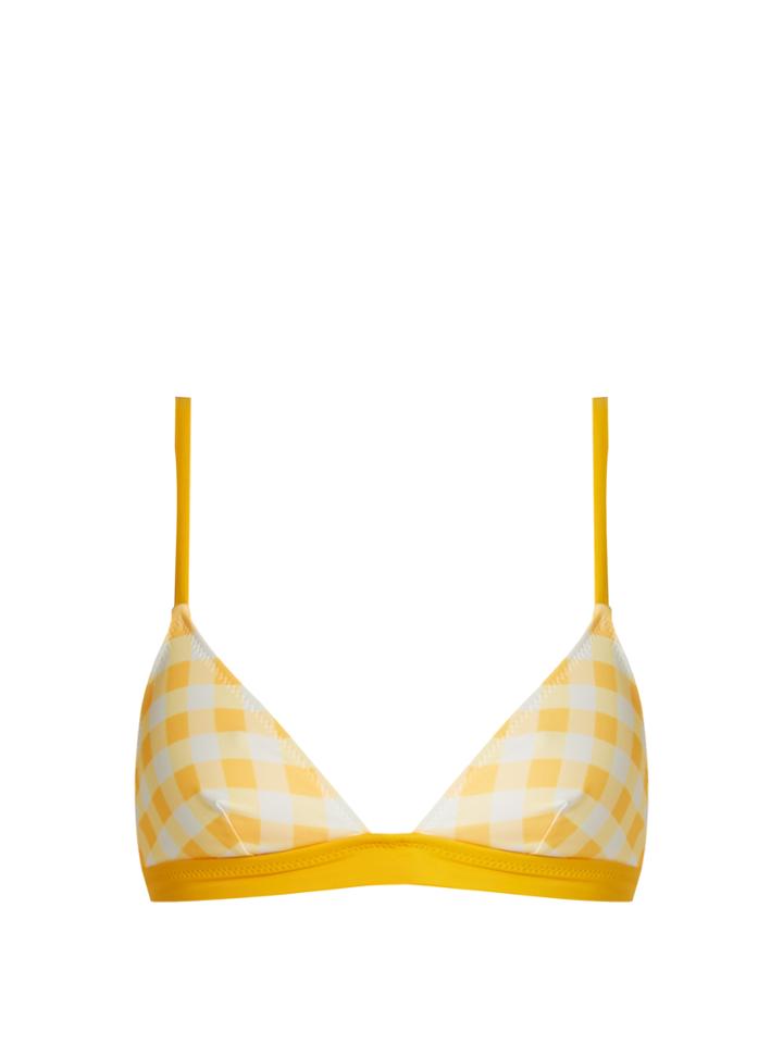 Solid & Striped The Morgan Gingham Bikini Top