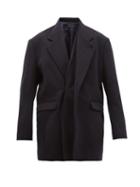 Matchesfashion.com Y/project - Double Front Wool Blend Blazer - Mens - Dark Navy