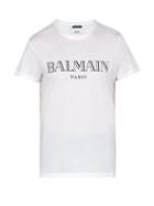 Matchesfashion.com Balmain - Logo Cotton T Shirt - Mens - White Multi