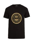 Balmain Circular Logo-print Cotton T-shirt