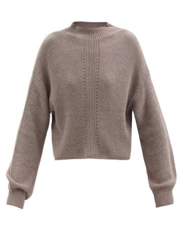 Le Ore - Lodi Pointelle-knit Sweater - Womens - Beige