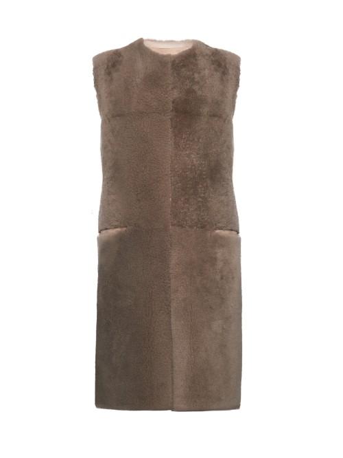 Bottega Veneta Long Shealing Gilet