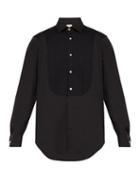Matchesfashion.com Paul Smith - Pleated Bib Stretch Cotton Blend Evening Shirt - Mens - Black