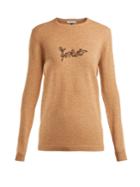 Bella Freud Forever-embroidered Wool-blend Sweater