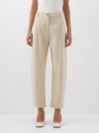 Blaz Milano - Faith Sorraia Virgin Wool-crepe Trousers - Womens - Cream