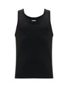 Matchesfashion.com Dolce & Gabbana - Pack Of Two Logo-label Stretch-cotton Vests - Mens - Black