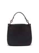 Matchesfashion.com Bottega Veneta - Loop Small Intrecciato Leather Shoulder Bag - Womens - Black