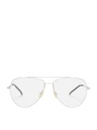 Matchesfashion.com Fendi - Stainless-steel Aviator Glasses - Mens - Silver