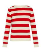 Matchesfashion.com Holiday Boileau - X Ditions M.r Intarsia Striped Wool Sweater - Mens - Red