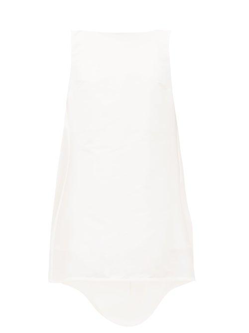 Matchesfashion.com Marques'almeida - Gathered Scoop-back Balloon-hem Mini Dress - Womens - White
