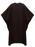 Matchesfashion.com Valentino - Oversized Double Faced Wool Blend Cape - Womens - Black