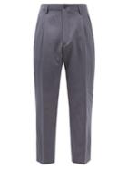 Paul Smith - Pleated Wool Suit Trousers - Mens - Grey
