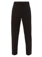 Matchesfashion.com Chlo - High-rise Cropped Wool-blend Trousers - Womens - Black
