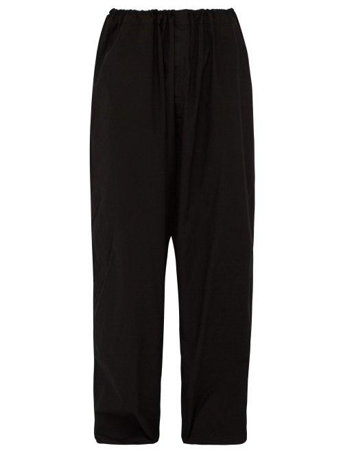 Matchesfashion.com Aries - Drawstring Cotton Track Pants - Mens - Black