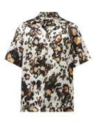 Matchesfashion.com Edward Crutchley - Animal-print Silk-twill Short-sleeved Shirt - Mens - Brown Multi