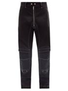 Matchesfashion.com Gmbh - Yolanda Organic-cotton Blend Gabardine Trousers - Mens - Black