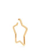 Matchesfashion.com Balenciaga - Oversized Gold Star Single Earring - Womens - Gold