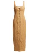 Matchesfashion.com Mara Hoffman - Angelica Long Line Dress - Womens - Beige