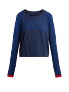 Lndr Prism Contrast-panel Cotton-blend Sweater