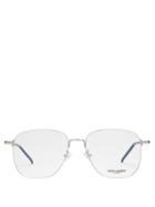 Matchesfashion.com Saint Laurent - Teardrop Metal Glasses - Womens - Silver