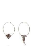 Matchesfashion.com Gucci - Anger Forest Mismatched Hoop Clip Earrings - Womens - Silver